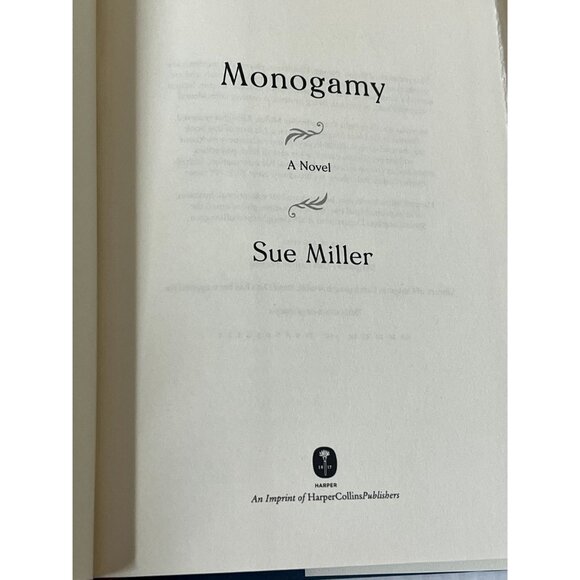 Monogamy Sue Miller Book • Fiction Novel • Marriage Love Life Drama - Picture 5 of 6